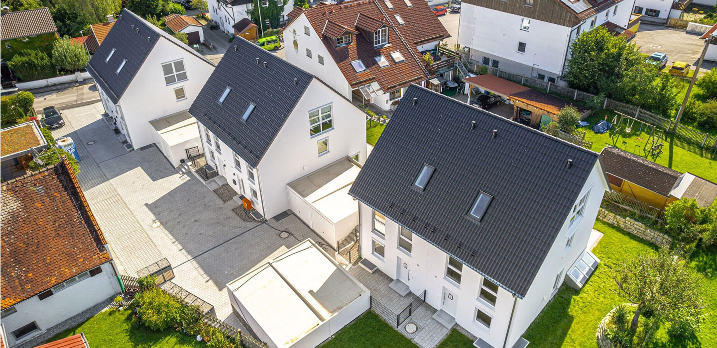 Energieeffiziente Doppelhäuser.